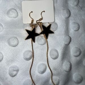 Elegant Patriotic Star Earrings